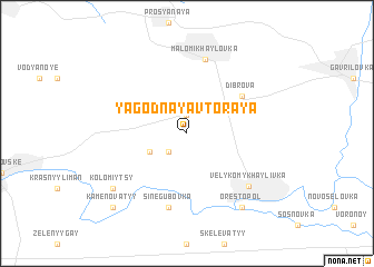 map of Yagodnaya Vtoraya