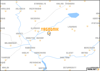 map of Yagodnik