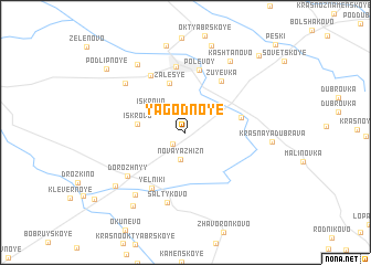 map of Yagodnoye