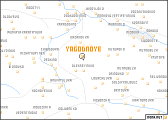 map of Yagodnoye