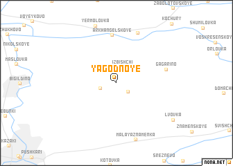 map of Yagodnoye