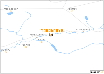 map of Yagodnoye