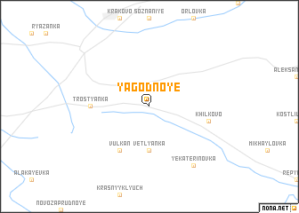 map of Yagodnoye