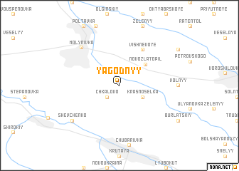 map of Yagodnyy