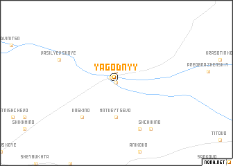 map of Yagodnyy
