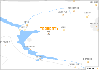 map of Yagodnyy