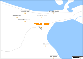 map of Yagotino