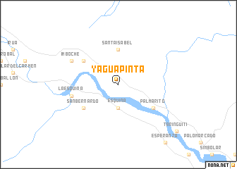 map of Yagua Pinta