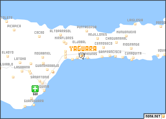 map of Yaguara