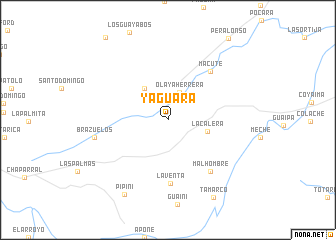 map of Yaguará