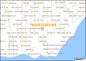 map of Yaguate Arriba