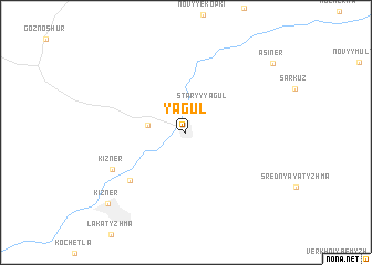 map of Yagul