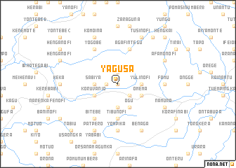 map of Yagusa