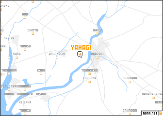 map of Yahagi