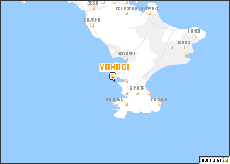 map of Yahagi