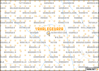 map of Yahalegedara