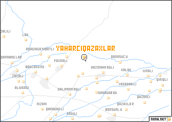 map of Yǝhǝrçi Qazaxlar