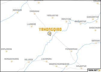 map of Yahongqiao