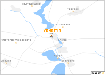 map of Yahotyn