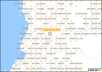 map of Yaḩshūsh