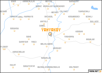 map of Yahyaköy