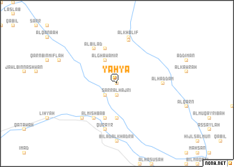 map of Yaḩyá