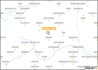 map of Yaïnané