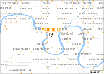 map of Yainville