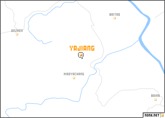 map of Yajiang