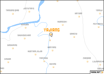 map of Yajiang