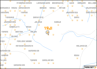 map of Yaji
