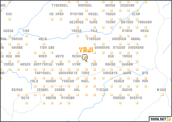 map of Yaji
