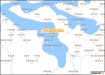 map of Yakabokaw