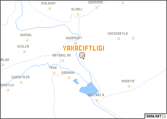 map of Yakaçiftliği