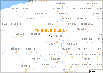 map of Yakademirciler