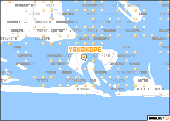 map of Yakakope