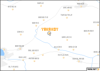 map of Yakaköy