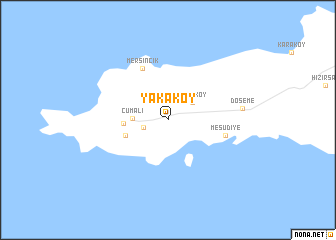 map of Yakaköy