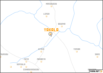 map of Yakala