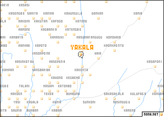 map of Yakala