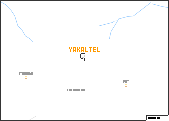 map of Yakaltel