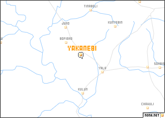 map of Yakanebi