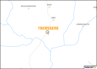 map of Yakassé-Mé