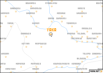 map of Yaka