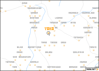 map of Yaka