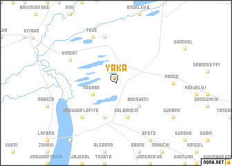 map of Yaka