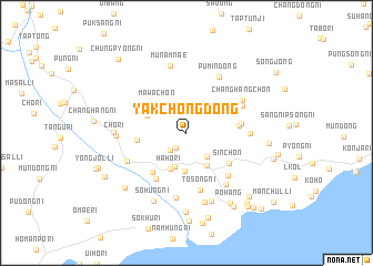 map of Yakchŏng-dong