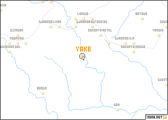 map of Yaké