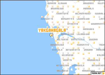 map of Yakgahagala