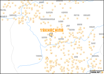 map of Yakha Chīna